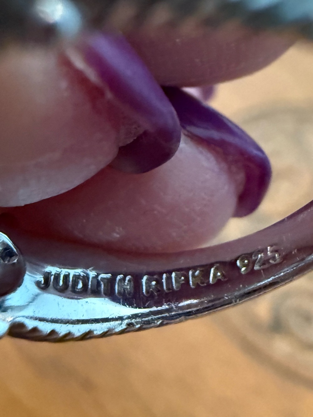 Judith Ripka pearl ring - Picture 3 of 5